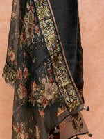 Handwoven Banarasi Black Organza Suit