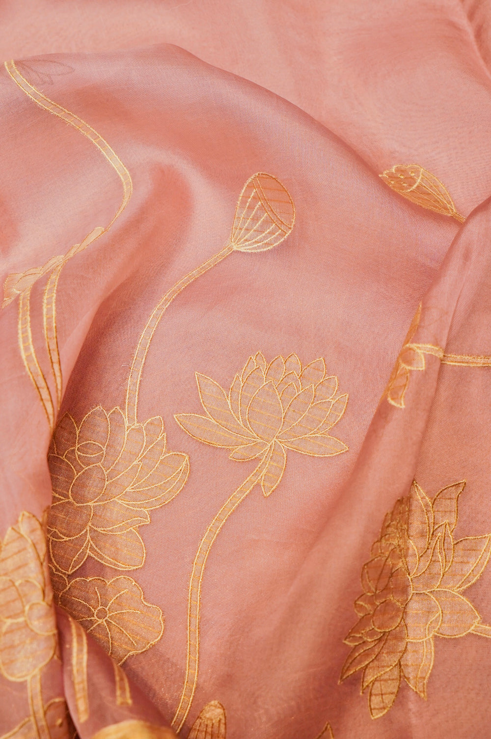 Designer Lavender Organza Saree