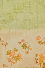 Designer Light Yellow Organza Saree