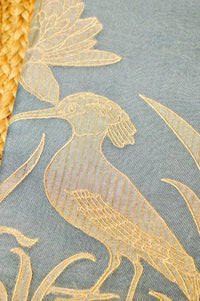 Designer Powder blue Organza Suit