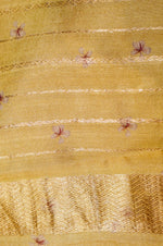 Designer Yellow Muslin Silk Saree