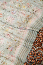 Handwoven Banarasi Cotton Linen Silk Saree