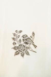 Designer White Linen Silk Suit