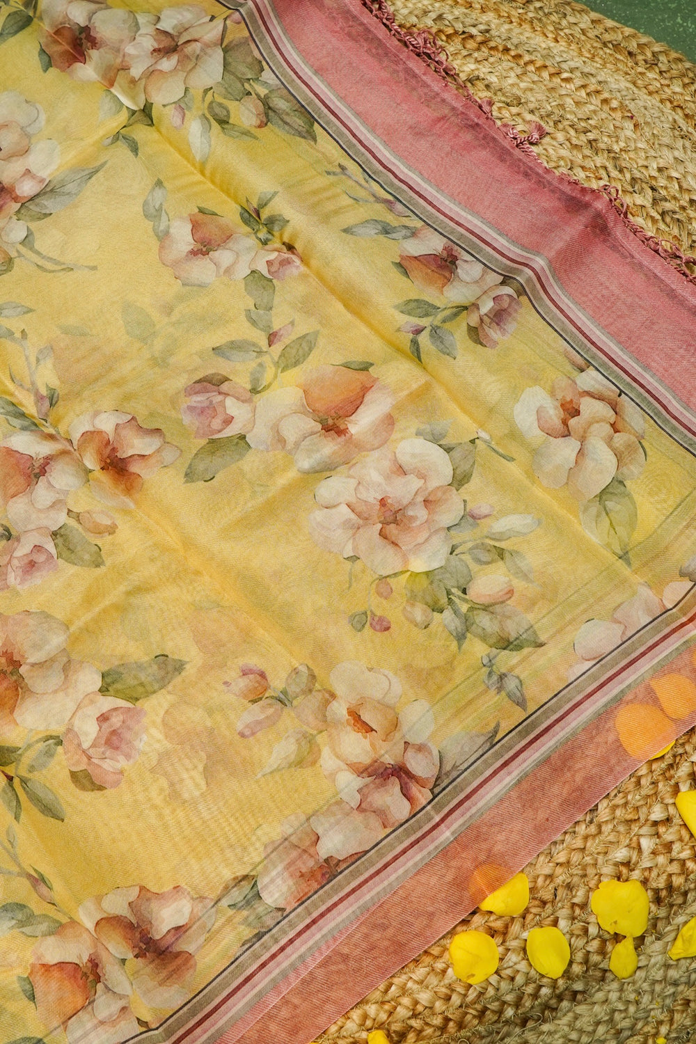 Designer Golden Yellow Organza  Suit