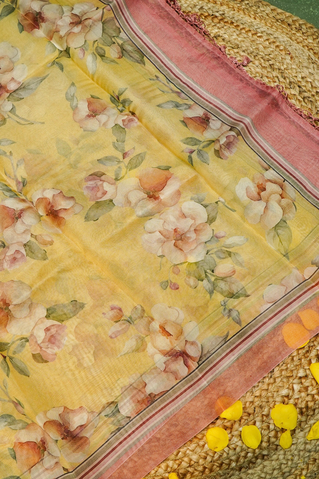 Designer Golden Yellow Organza  Suit
