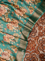 Handwoven Sweet Blue Banaras Tussar Silk Saree