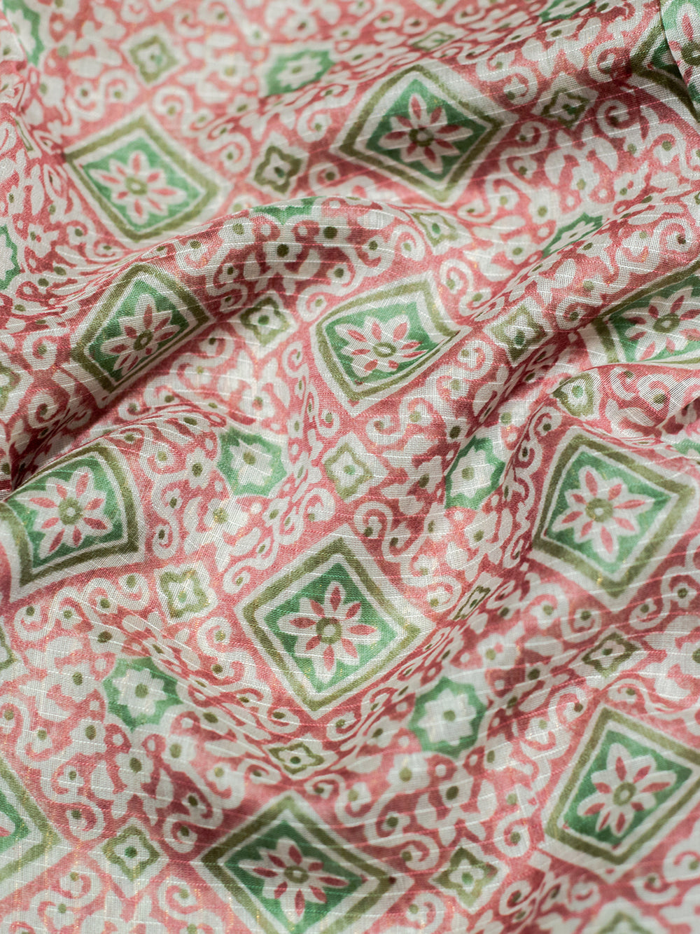 Banarasi Pink Blended Cotton Silk Saree