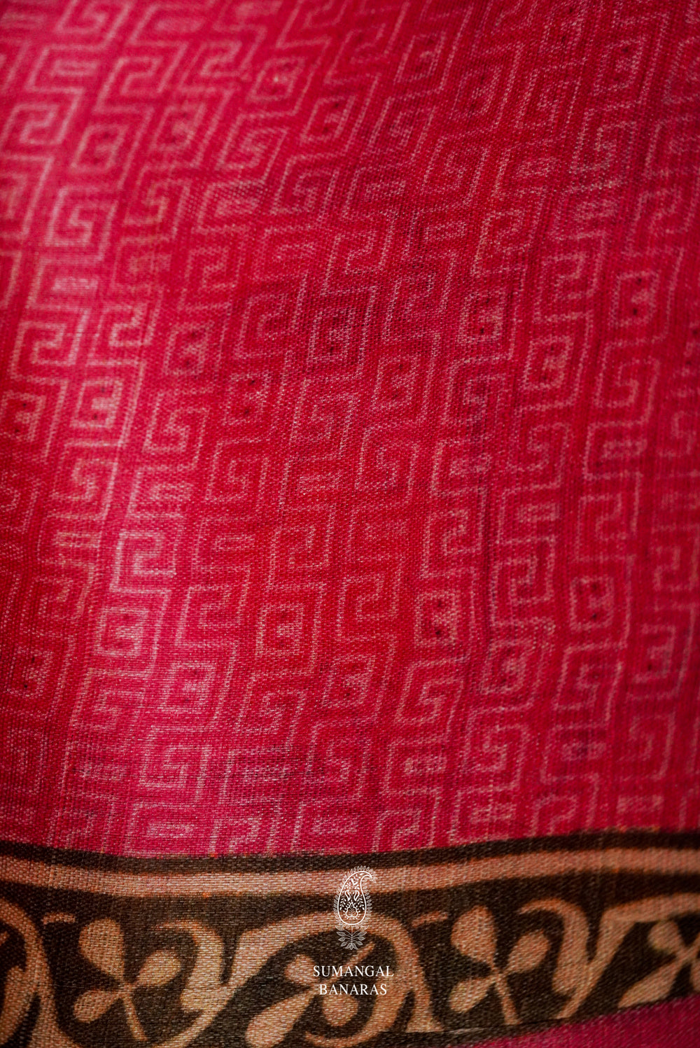 Handwoven Pink Banarasi Moonga Silk Saree
