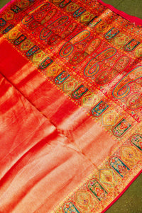Banarasi Pink Blended Moonga Silk Saree