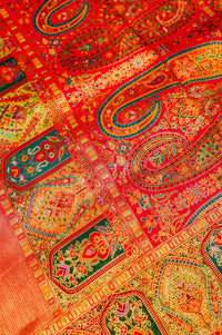 Banarasi Pink Blended Moonga Silk Saree