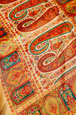 Banarasi Beige Blended Moonga Silk Saree