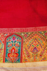 Banarasi Beige Blended Moonga Silk Saree
