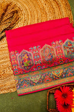 Banarasi Pink Blended Moonga Silk Saree