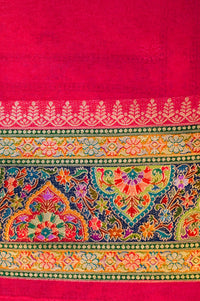 Banarasi Pink Blended Moonga Silk Saree
