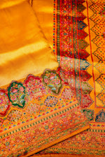 Banarasi Golden Blended Moonga Silk Saree