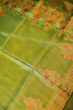 Banarasi Light Green Blended Tissue Georgette Saree