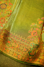 Banarasi Light Green Blended Tissue Georgette Saree