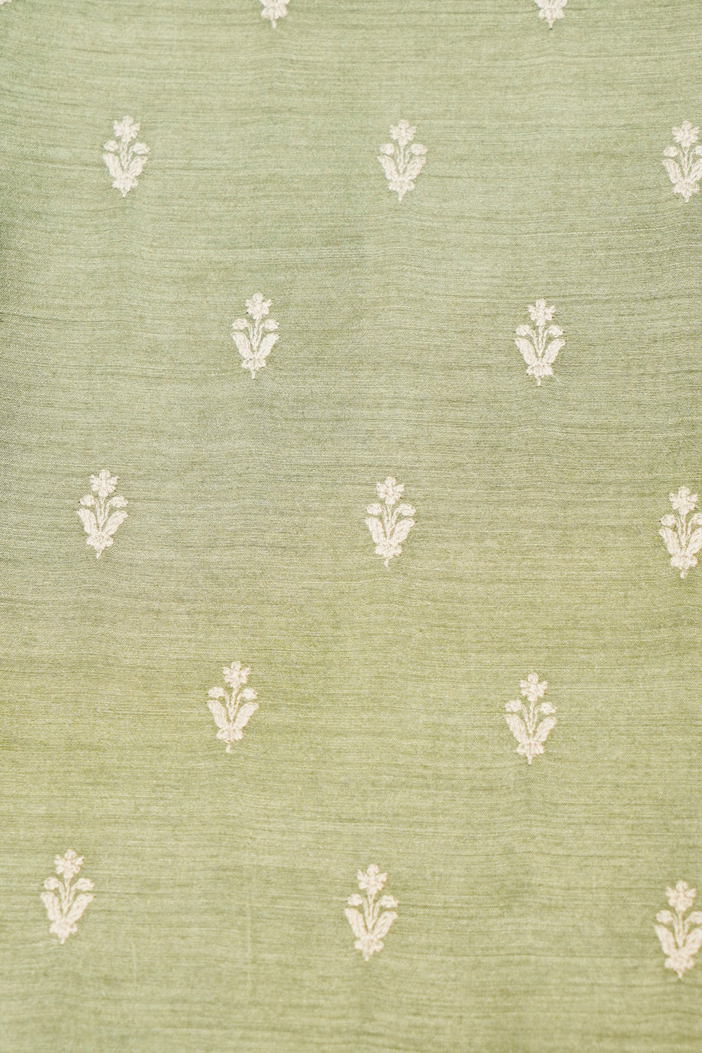 Designer Pista Green Moonga Silk Suit