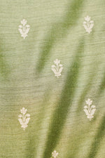 Designer Pista Green Moonga Silk Suit