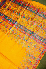 Banarasi Yellow Blended Moonga Silk Saree