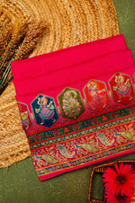 Banarasi Pink Blended Moonga Silk Saree