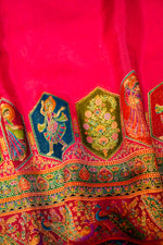 Banarasi Pink Blended Moonga Silk Saree