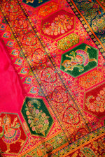 Banarasi Pink Blended Moonga Silk Saree