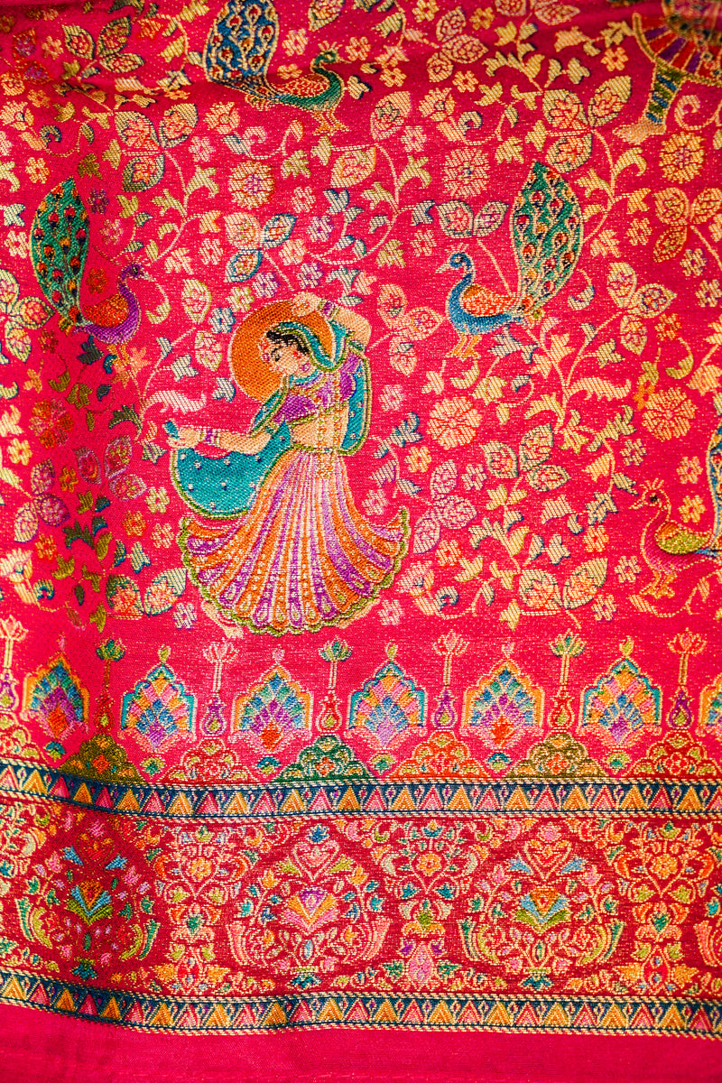 Banarasi Pink Blended Moonga Silk Saree