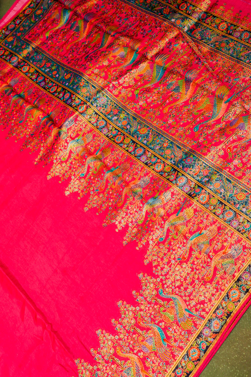 Banarasi Pink Blended Moonga Silk Saree