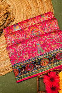 Banarasi Pink Blended Moonga Silk Saree
