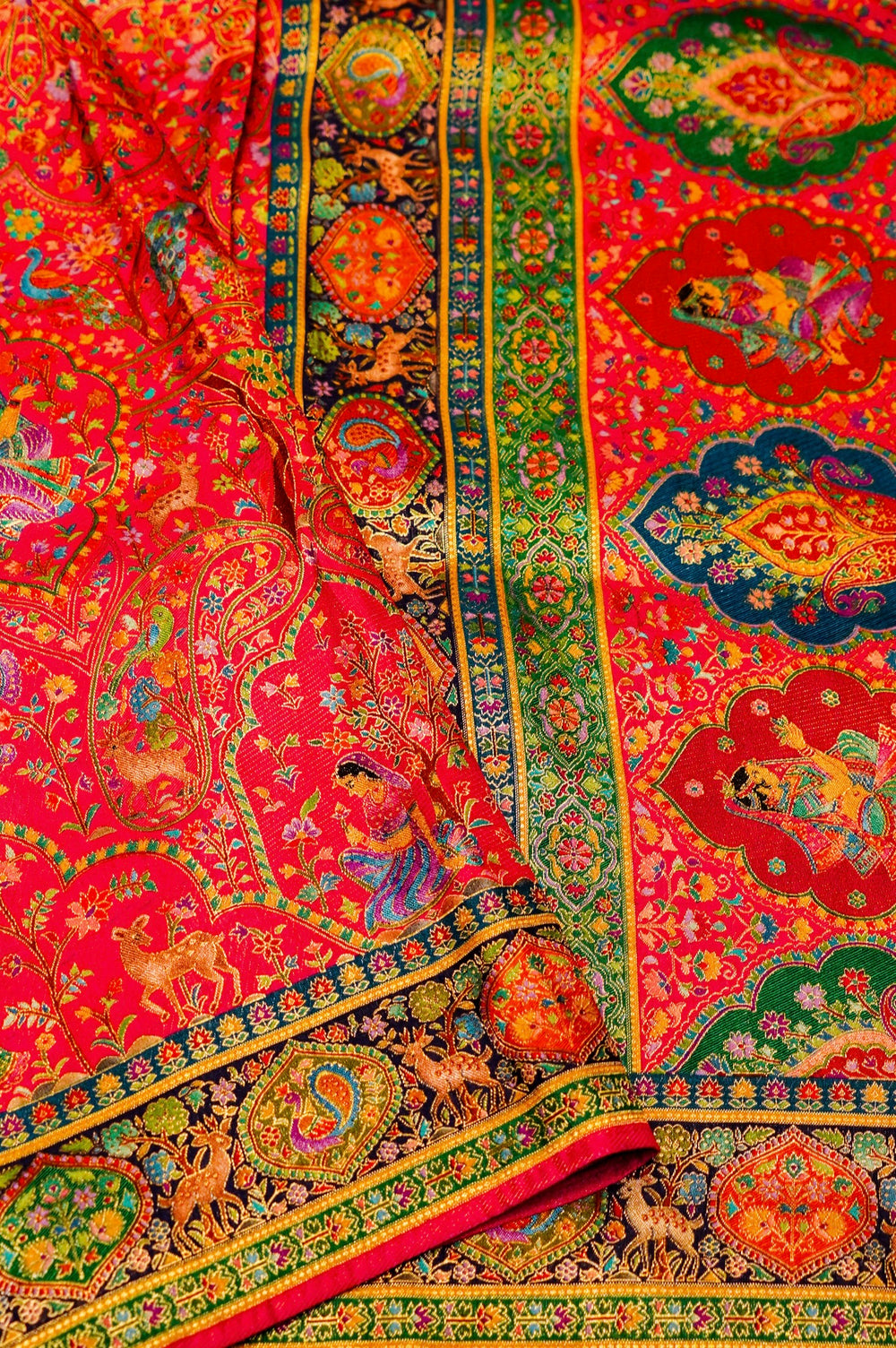 Banarasi Pink Blended Moonga Silk Saree