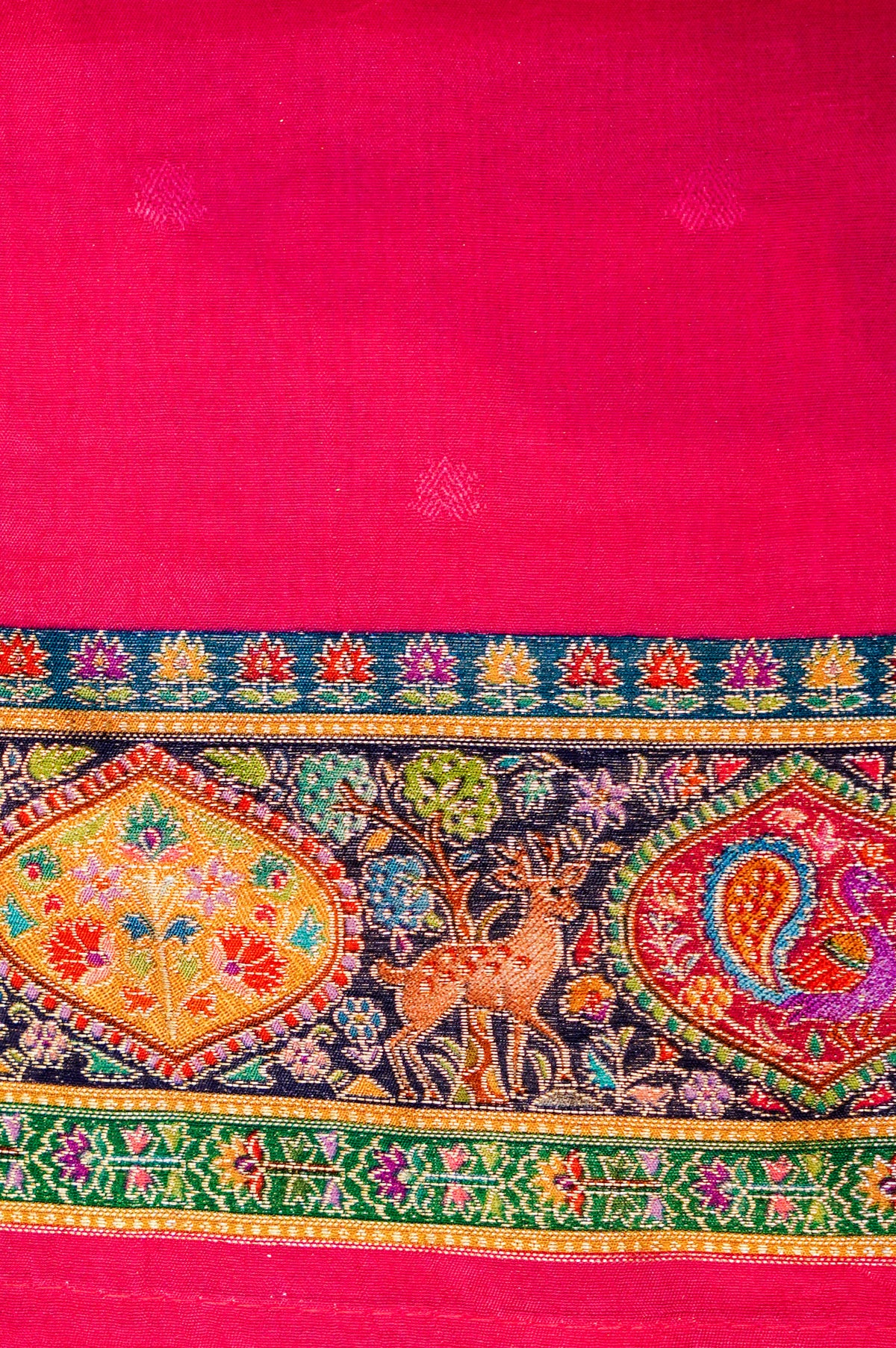 Banarasi Pink Blended Moonga Silk Saree