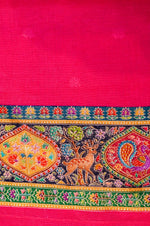 Banarasi Pink Blended Moonga Silk Saree
