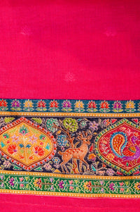 Banarasi Pink Blended Moonga Silk Saree