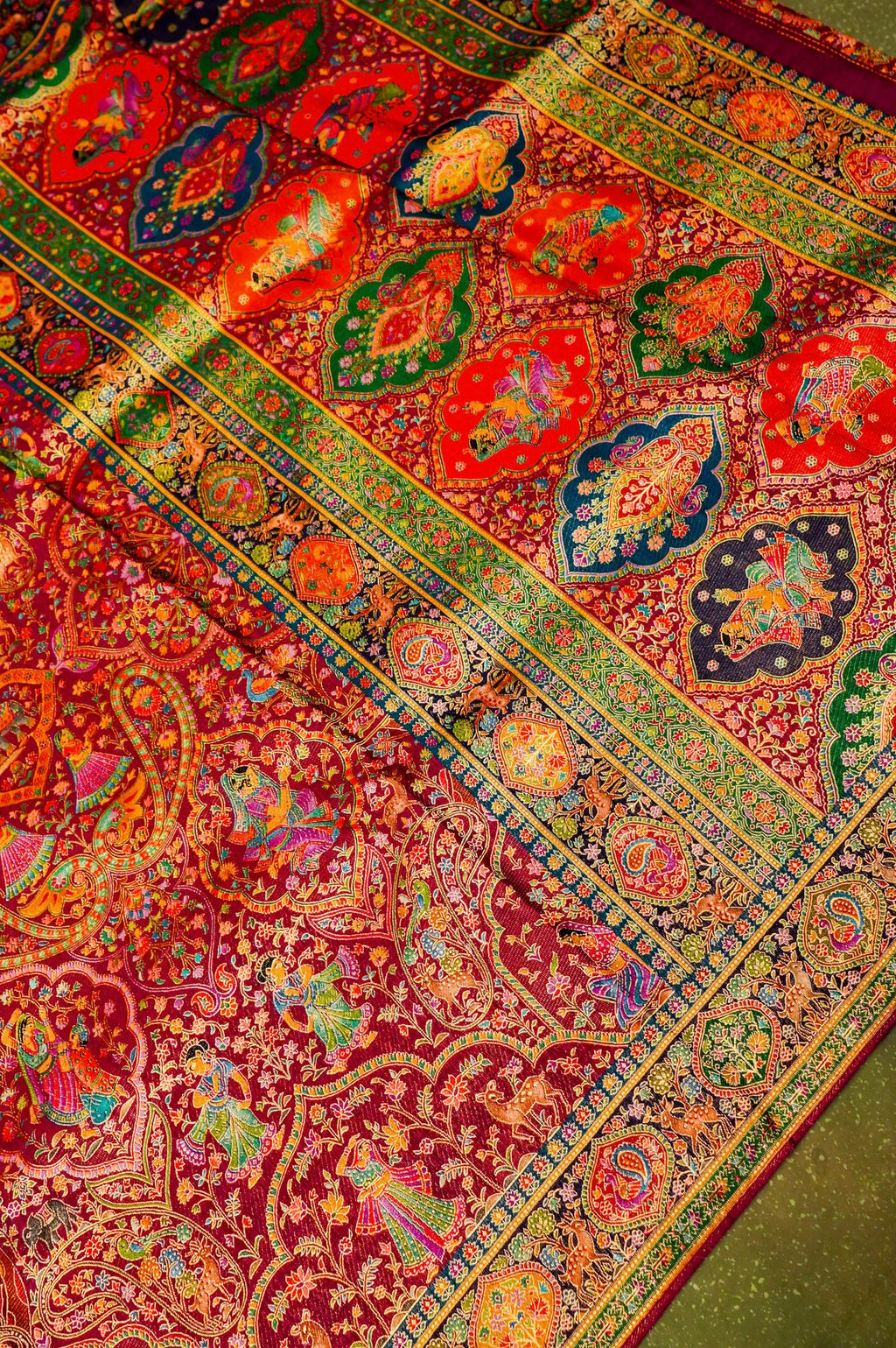 Banarasi Wine Blended Moonga Silk Saree