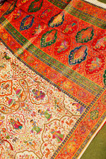 Banarasi White Blended Moonga Silk Saree