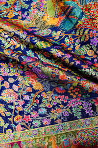Banarasi Blue Blended Moonga Silk Saree