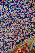 Banarasi Blue Blended Moonga Silk Saree