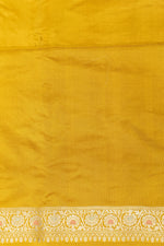 Honey Yellow Meenakari Katan Silk Handwoven Banarasi Saree