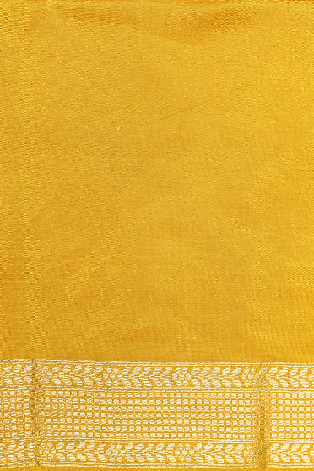 Honey Yellow Jamdani Katan Silk Handwoven Banarasi Saree