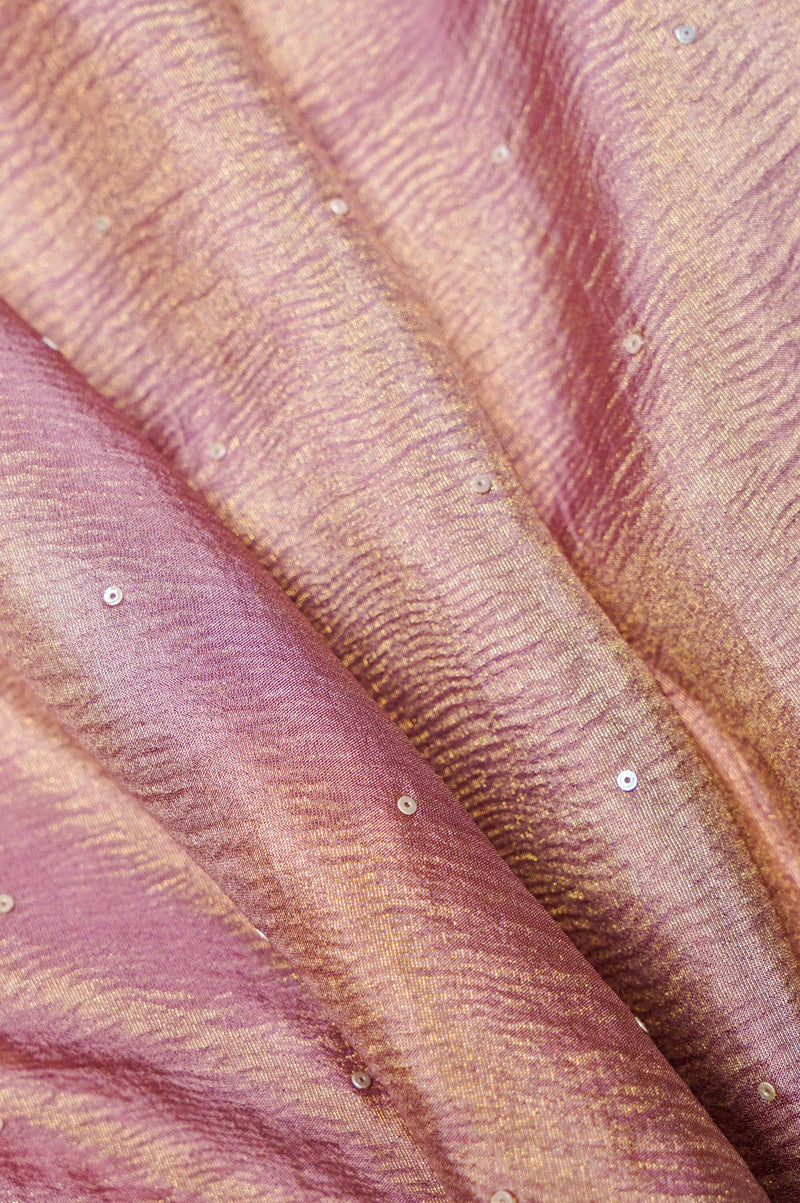 Designer lavender Tissue Silk Saree
