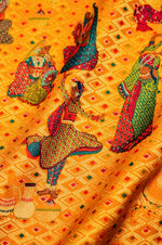 Banarasi Yellow Blended Moonga Silk Saree