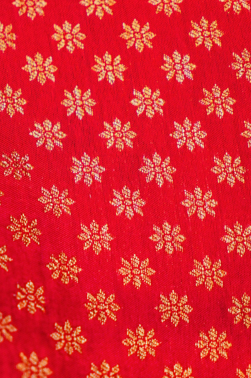 Banarasi Yellow Blended Moonga Silk Saree