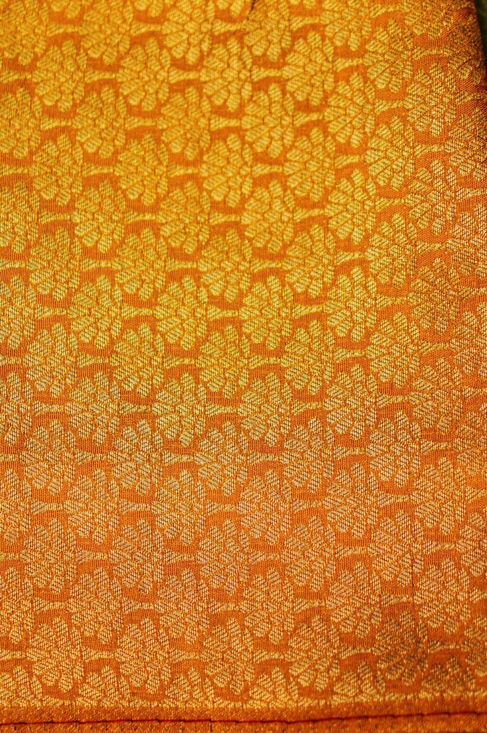 Banarasi Yellow Blended Moonga Silk Saree