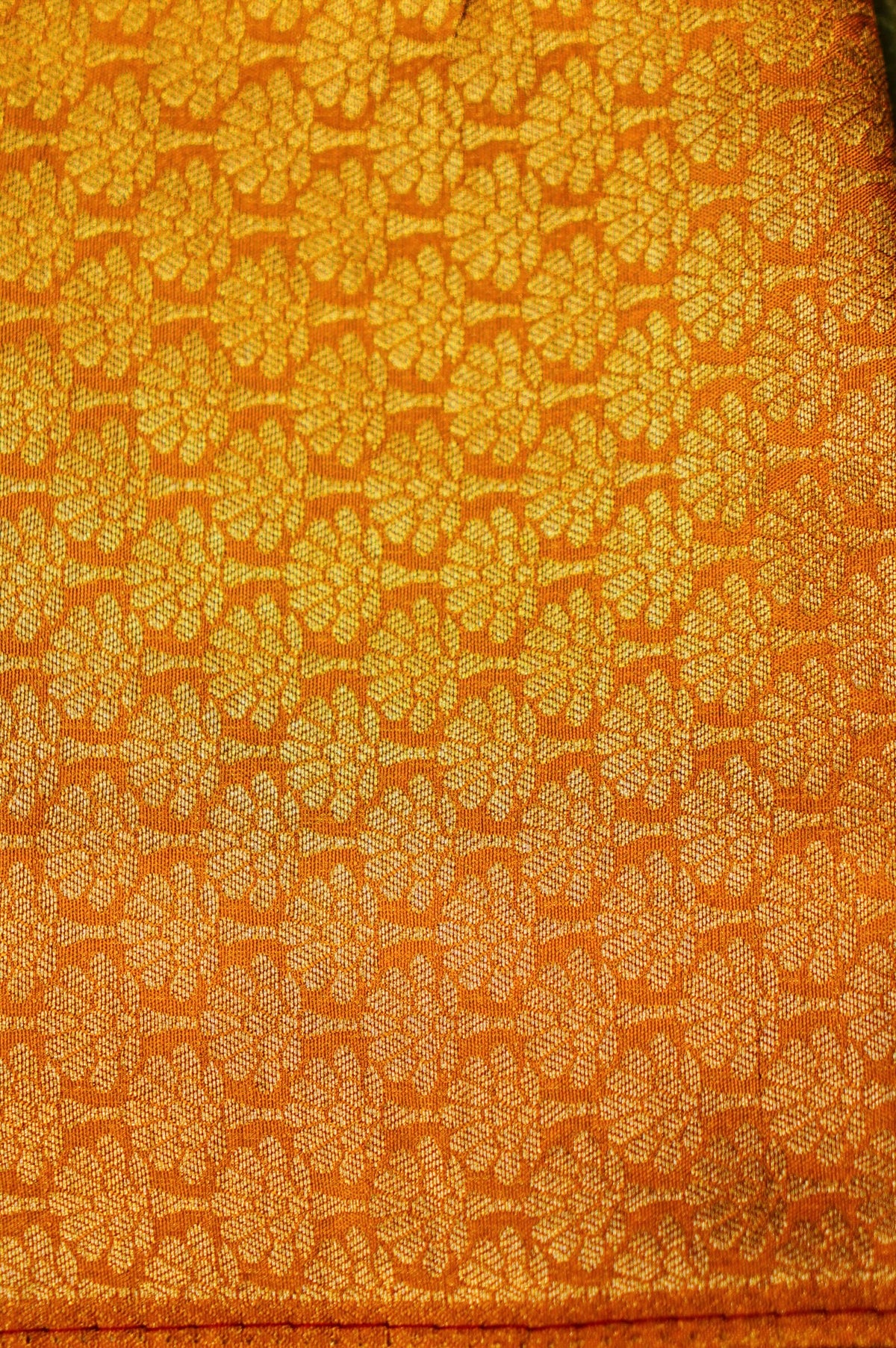Banarasi Yellow Blended Moonga Silk Saree
