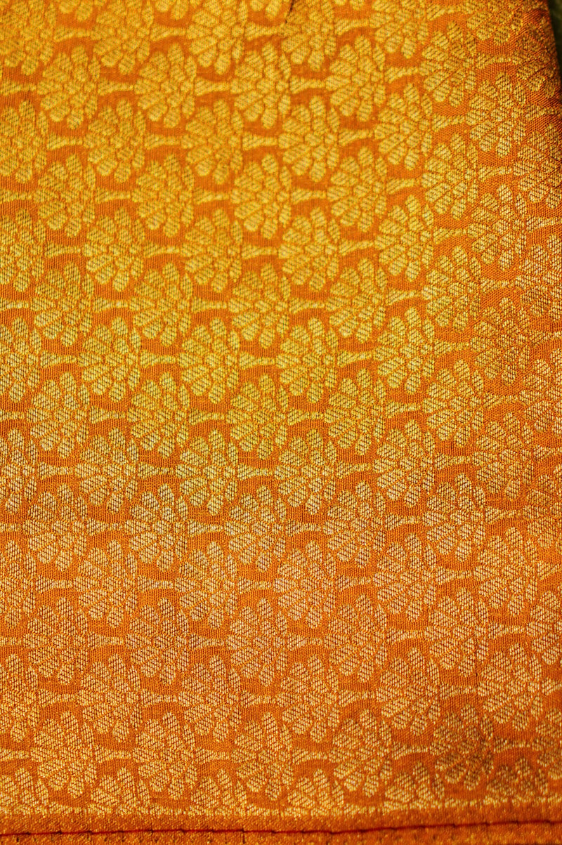 Banarasi Yellow Blended Moonga Silk Saree