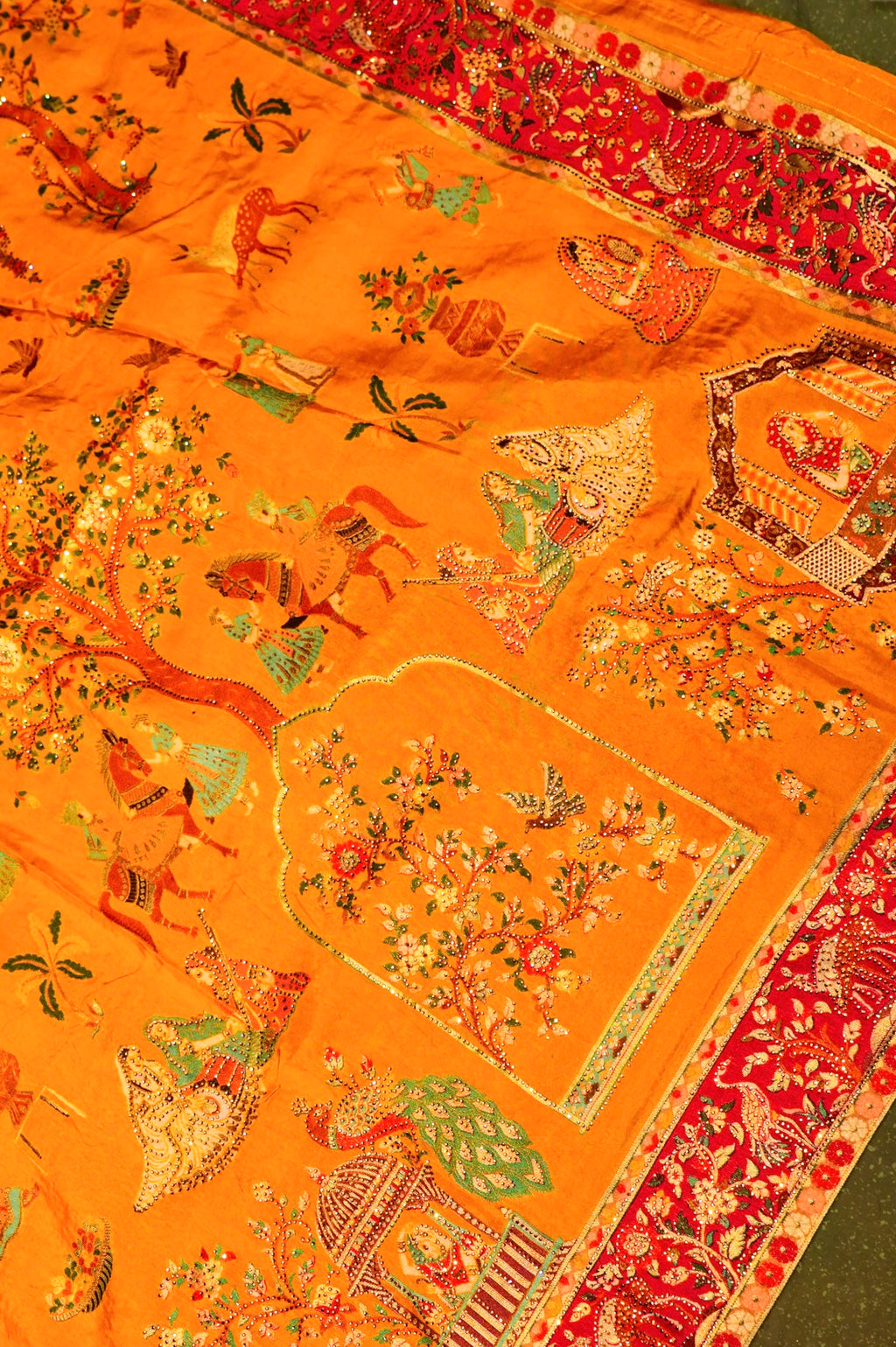 Banarasi Yellow Blended Moonga Silk Saree