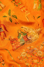 Banarasi Yellow Blended Moonga Silk Saree
