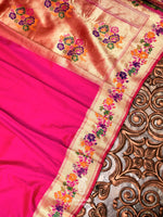 Banarasi Pink Blended SIlk Saree