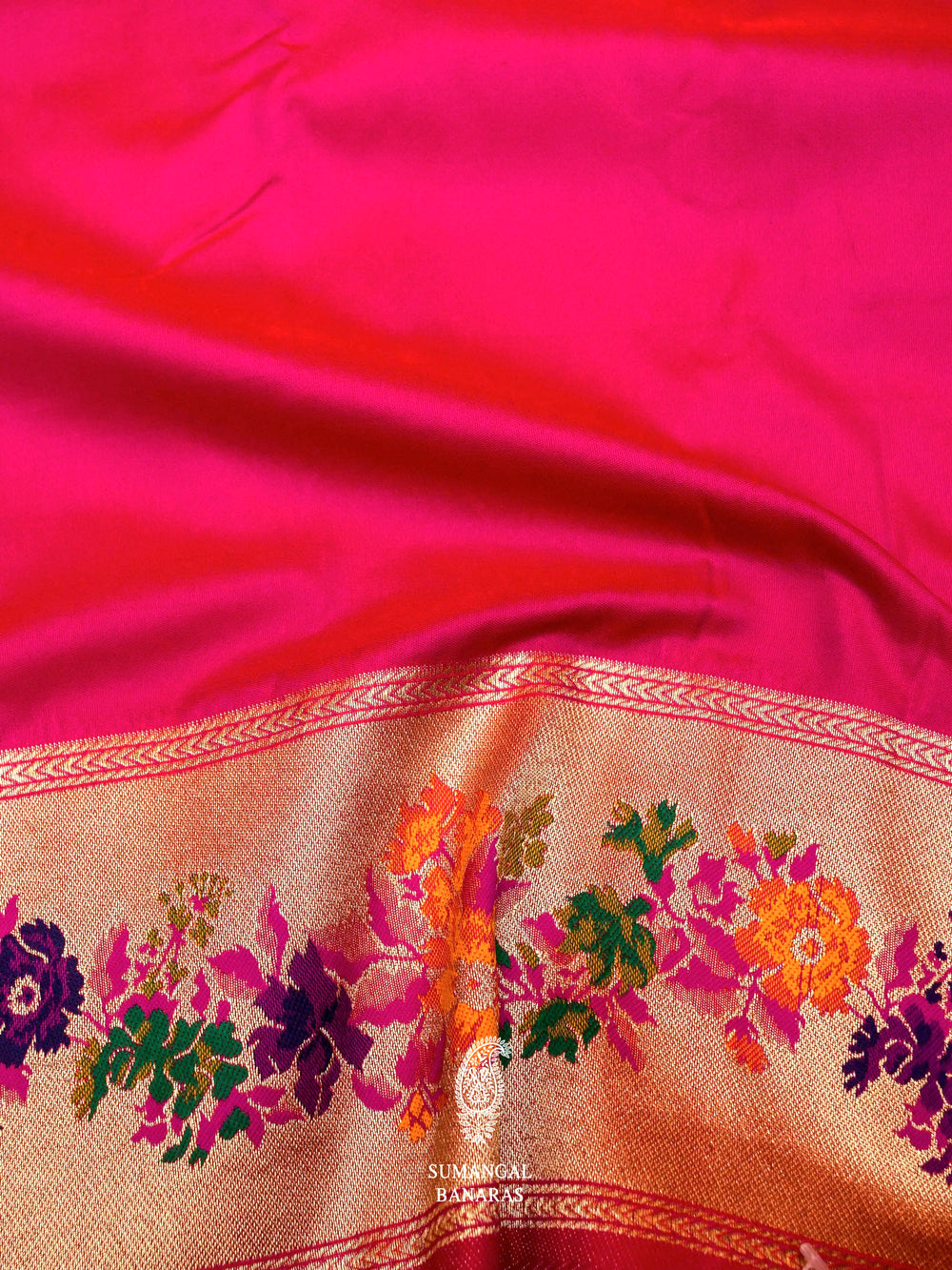 Banarasi Pink Blended SIlk Saree